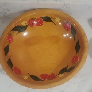 Mid-Centry Munising Wooden Serving Bowl